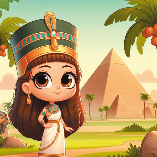 Children's riddle about 3D shape pyramid