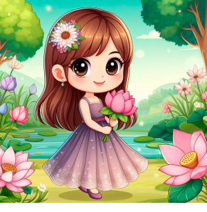 Children's riddle about lotus