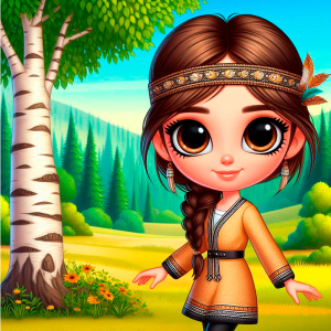 Children's riddle about the tree birch