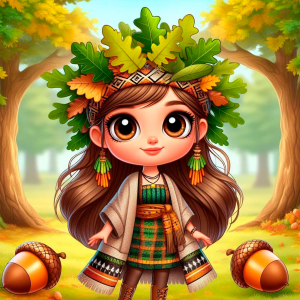 Children's riddle about the tree oak