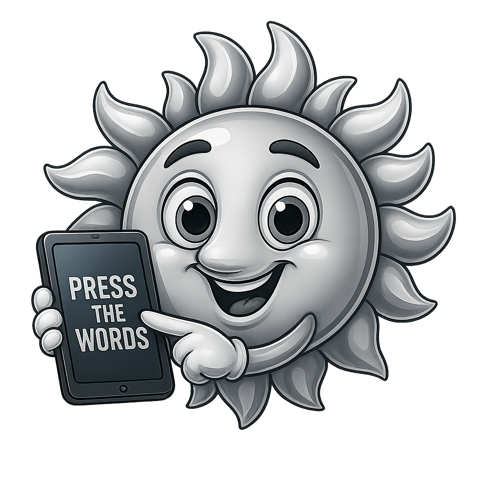 Animated silver mascot icon